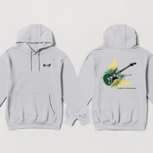 Funky Guitar White Hoodie 1